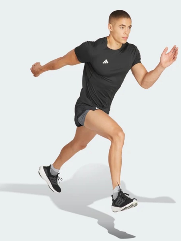 Футболка мужская Adidas ADIZERO E TEE черная IN1156 изображение 4
