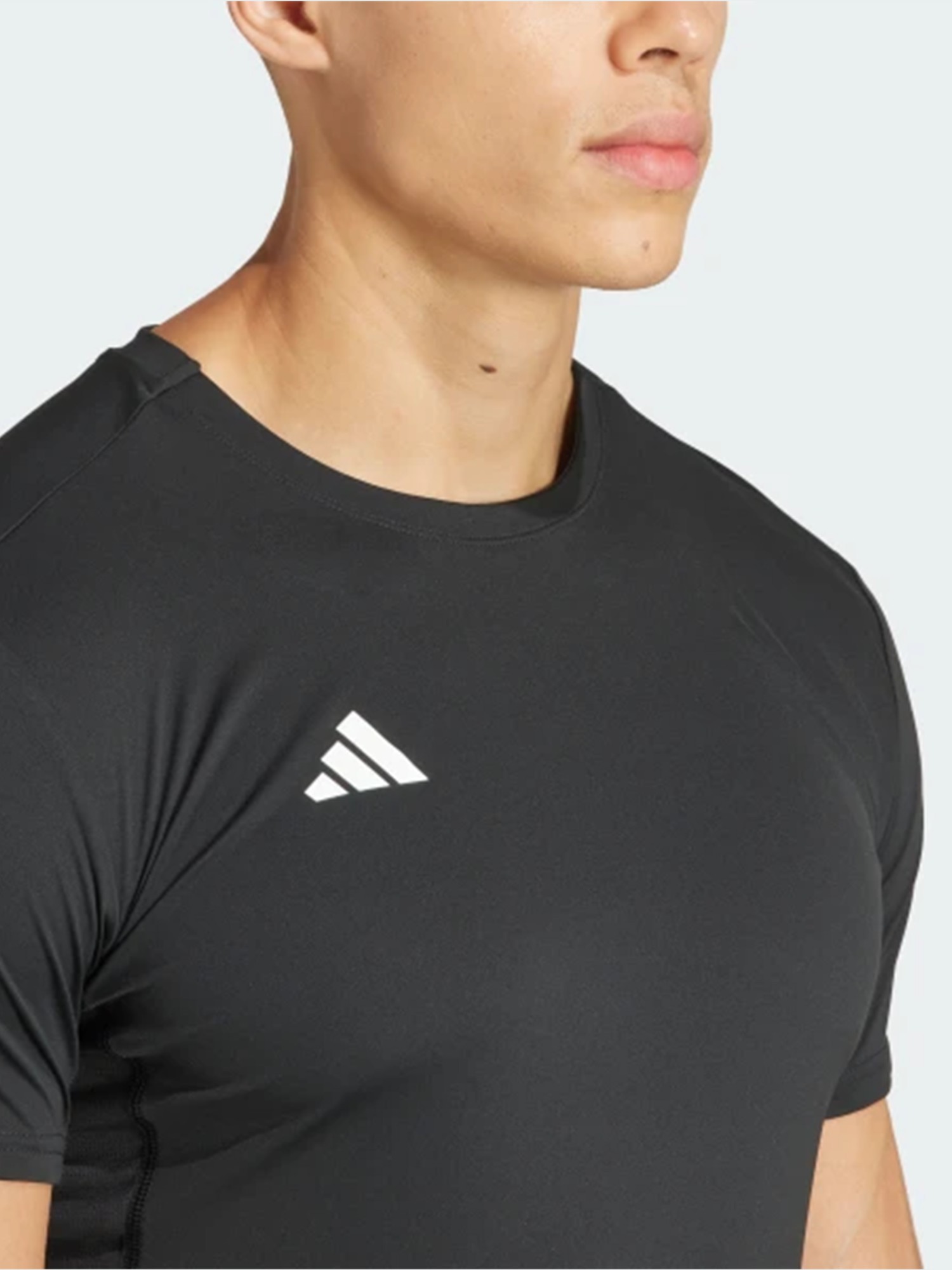 Футболка мужская Adidas ADIZERO E TEE черная IN1156 изображение 5