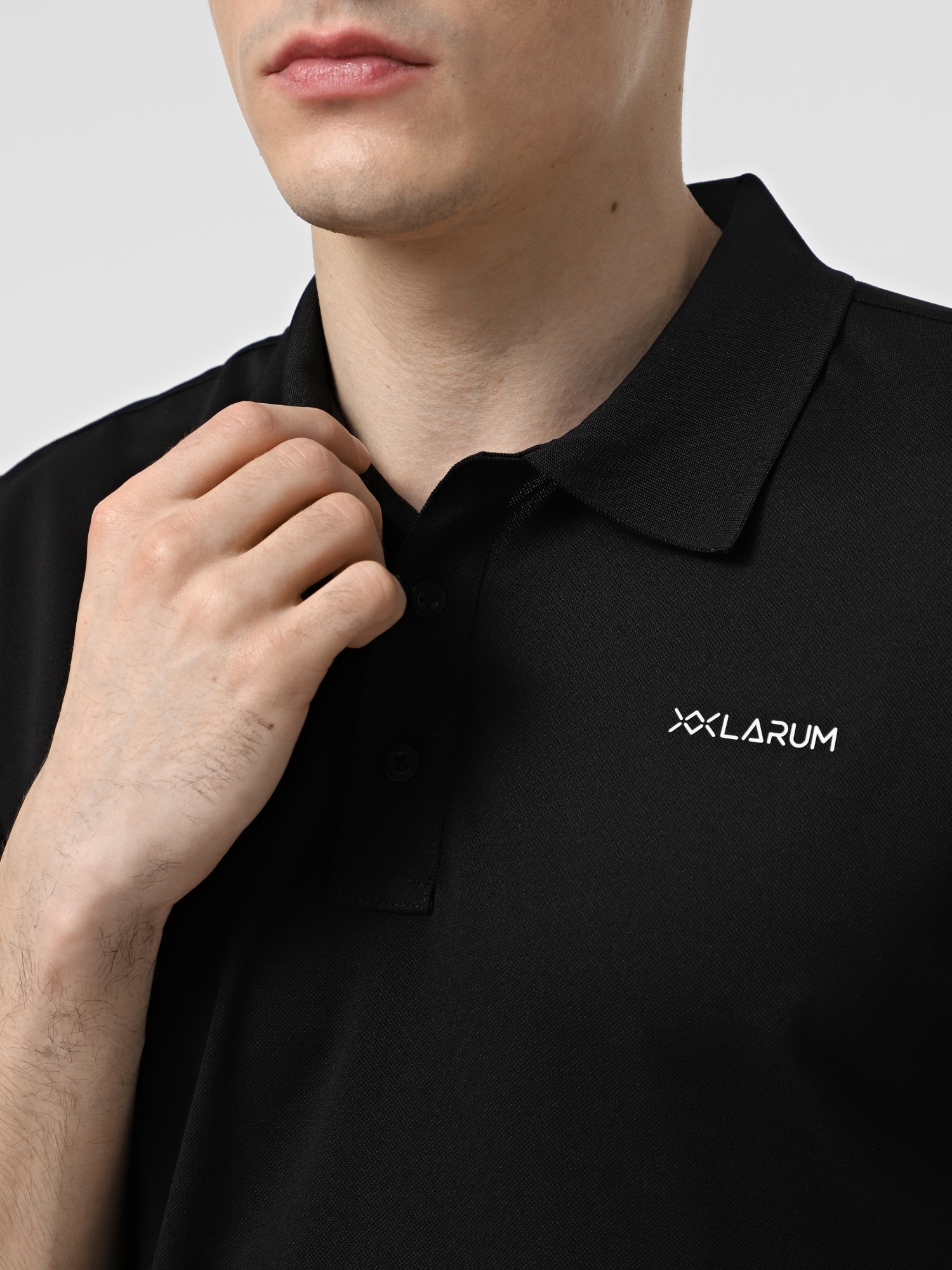Поло мужское Larum Quillon черное 102512-010 изображение 5