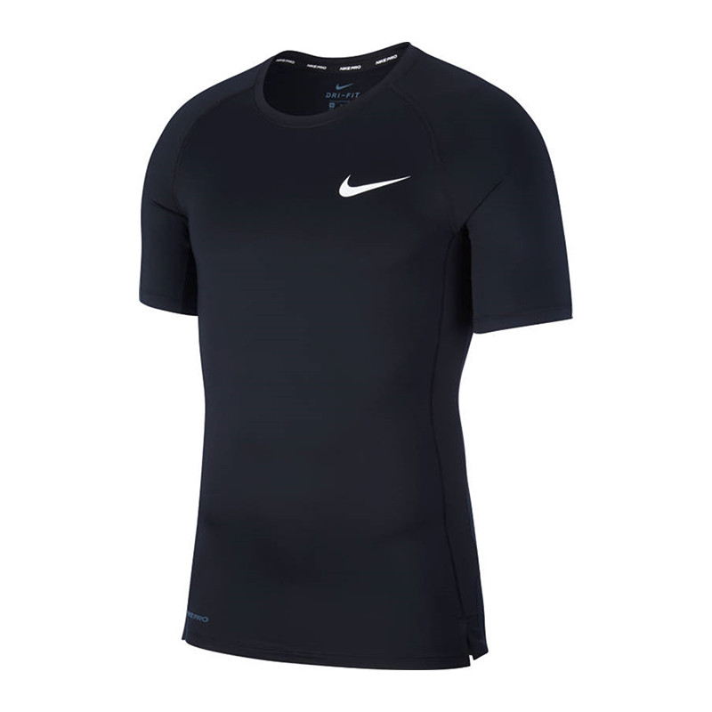 Футболка мужская Nike M Np Top Ss Tight черная BV5631-010 изображение 1