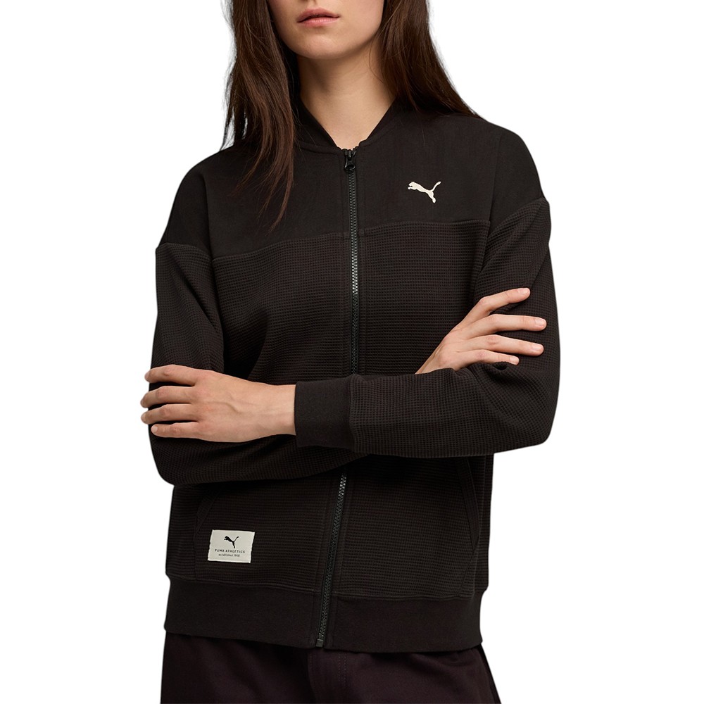 Толстовка женская Puma CLASS Relaxed Pinnacle Full-Zip Jacket TR черная 68812801
