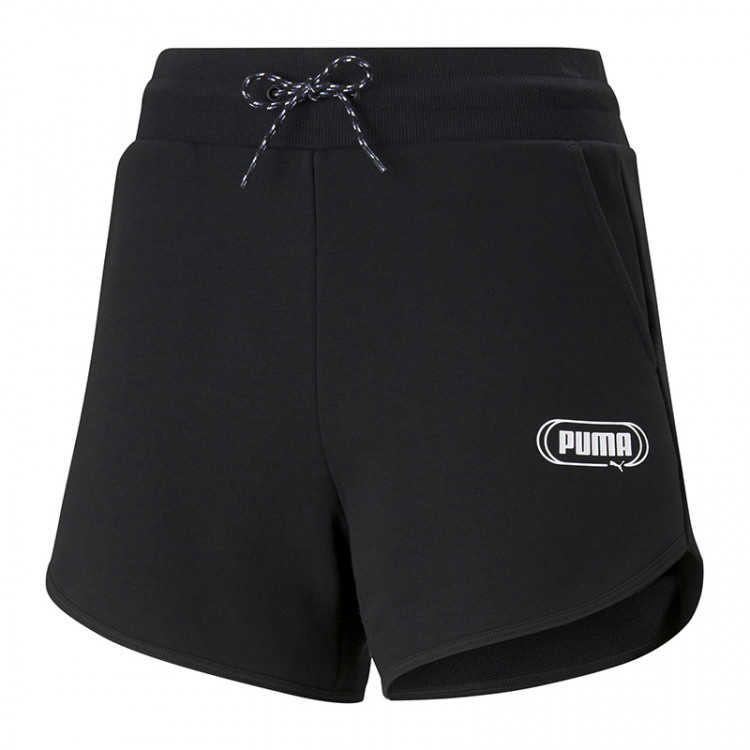 Шорты женские Puma Rebel High Waist Shorts черные 58581701 изображение 1