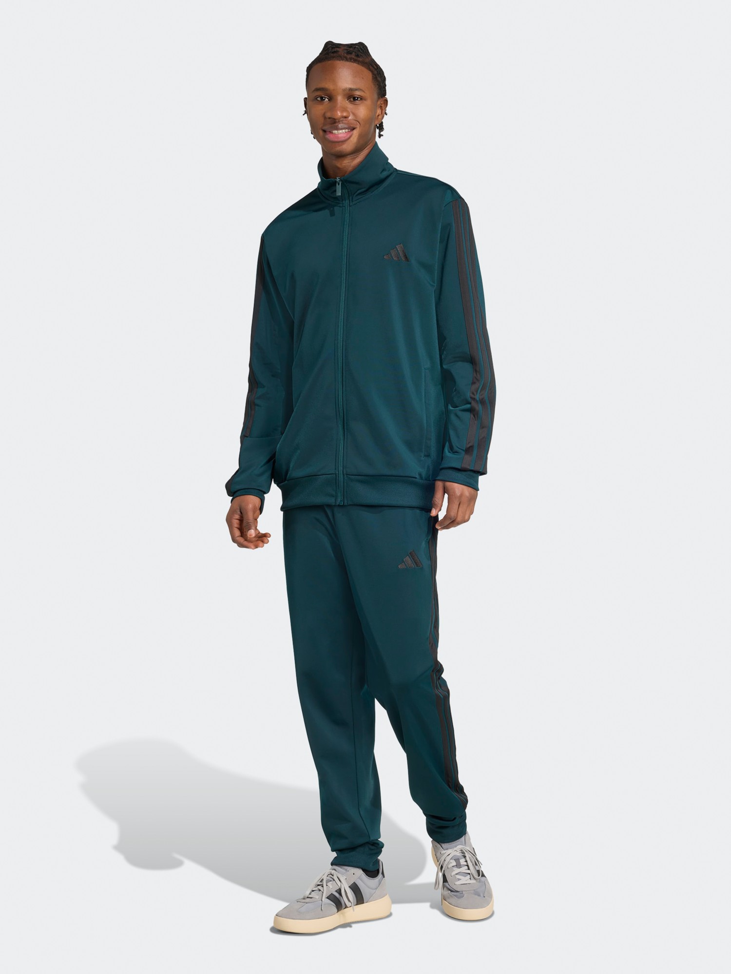 Костюм мужской Adidas M 3S TR TT TS зеленый JX5502 изображение 2