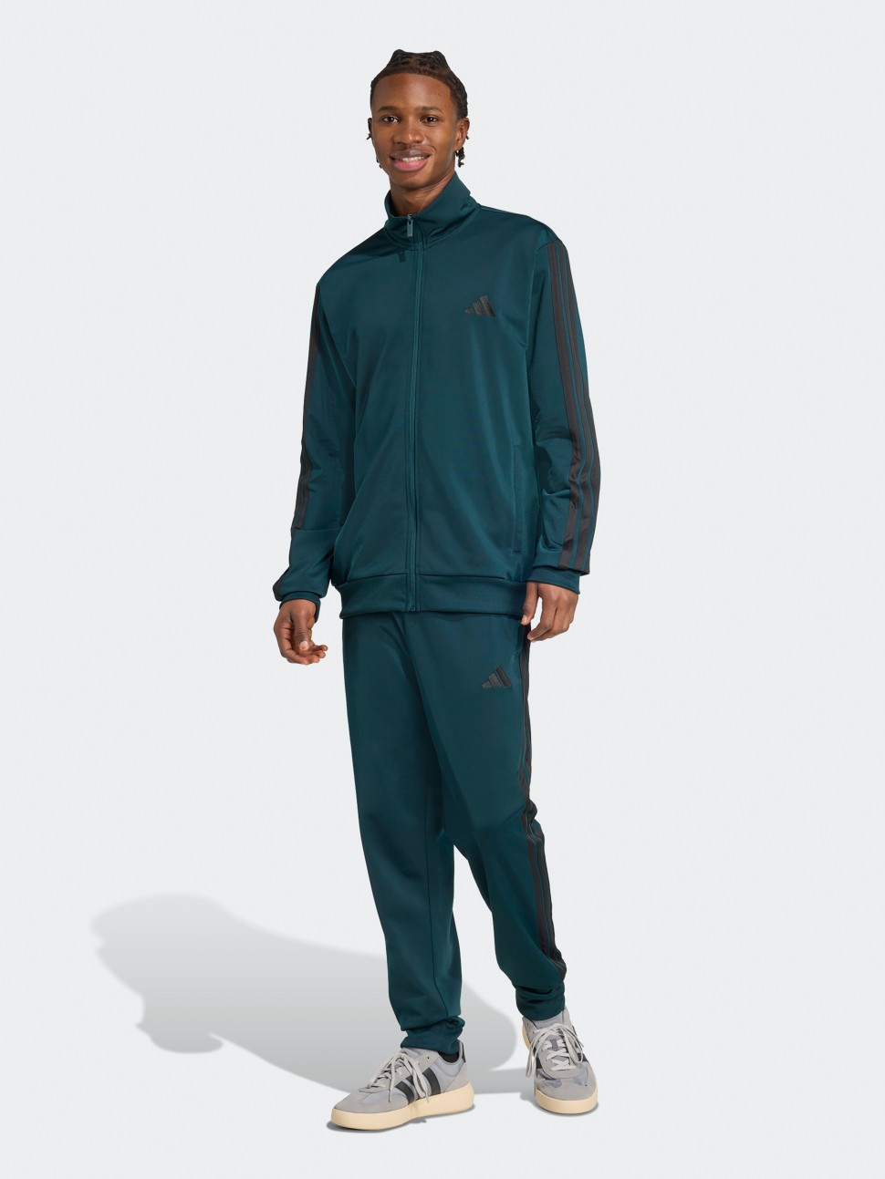 Костюм чоловічий Adidas M 3S TR TT TS зелений JX5502 — фото 2