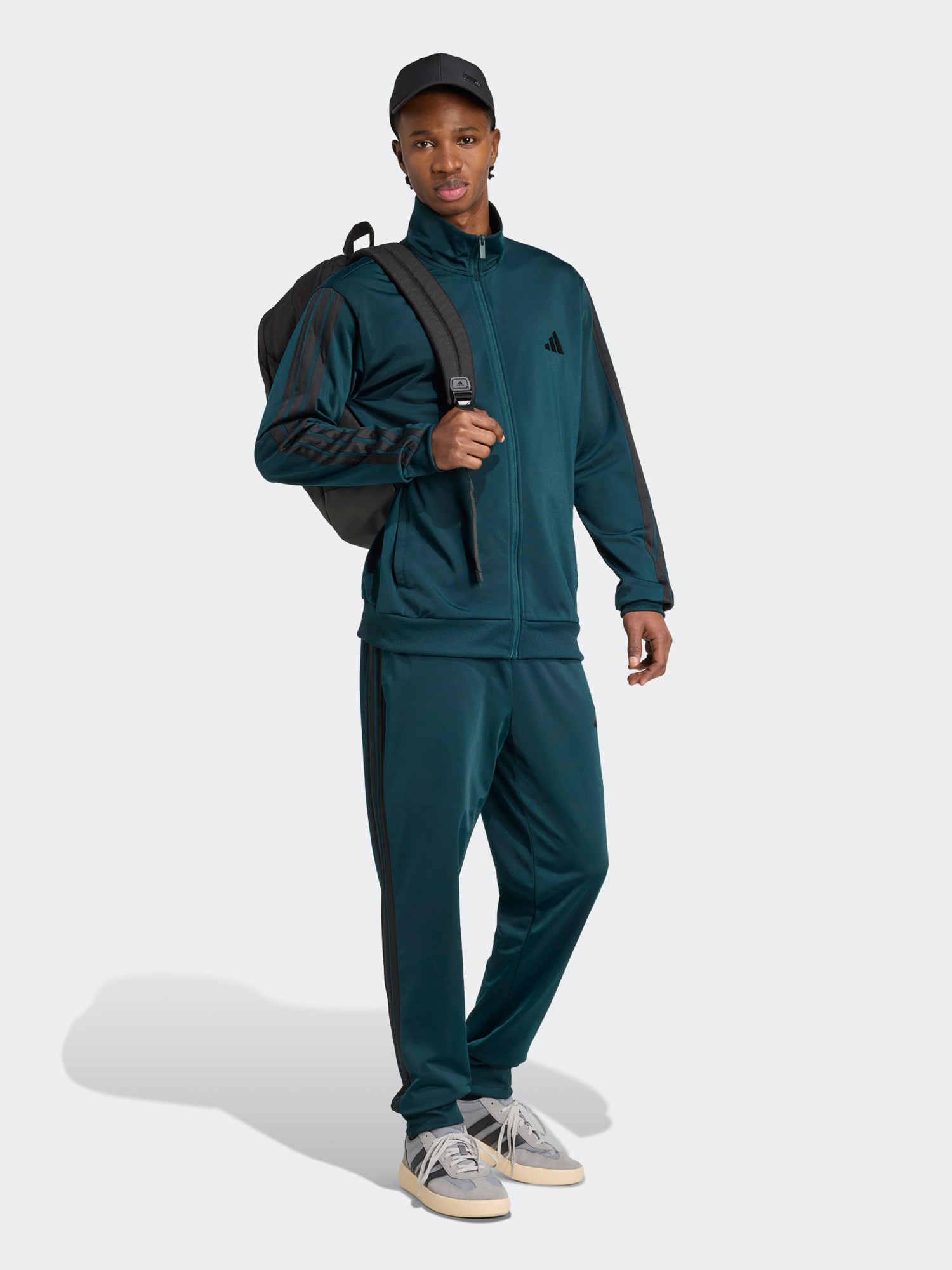 Костюм мужской Adidas M 3S TR TT TS зеленый JX5502 изображение 3