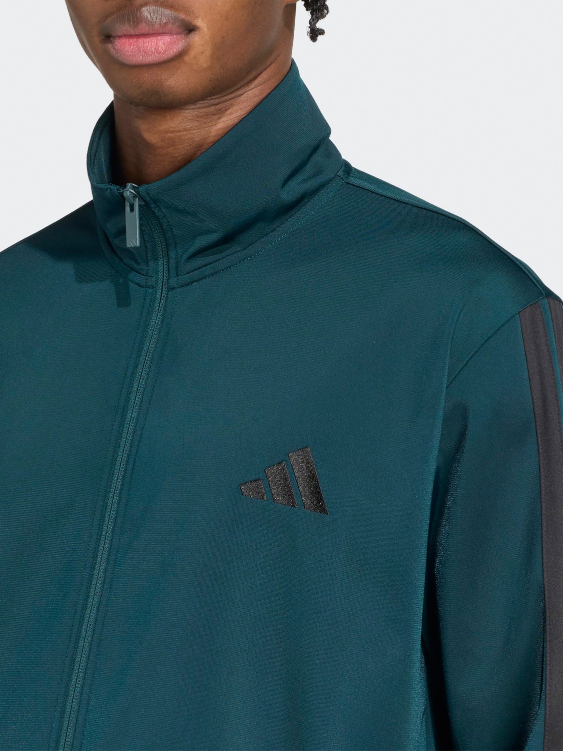 Костюм чоловічий Adidas M 3S TR TT TS зелений JX5502 изображение 5