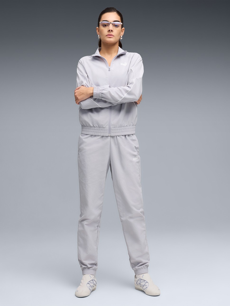 Костюм жіночий Puma Woven Tracksuit cl бузковий 69190782 — фото 2