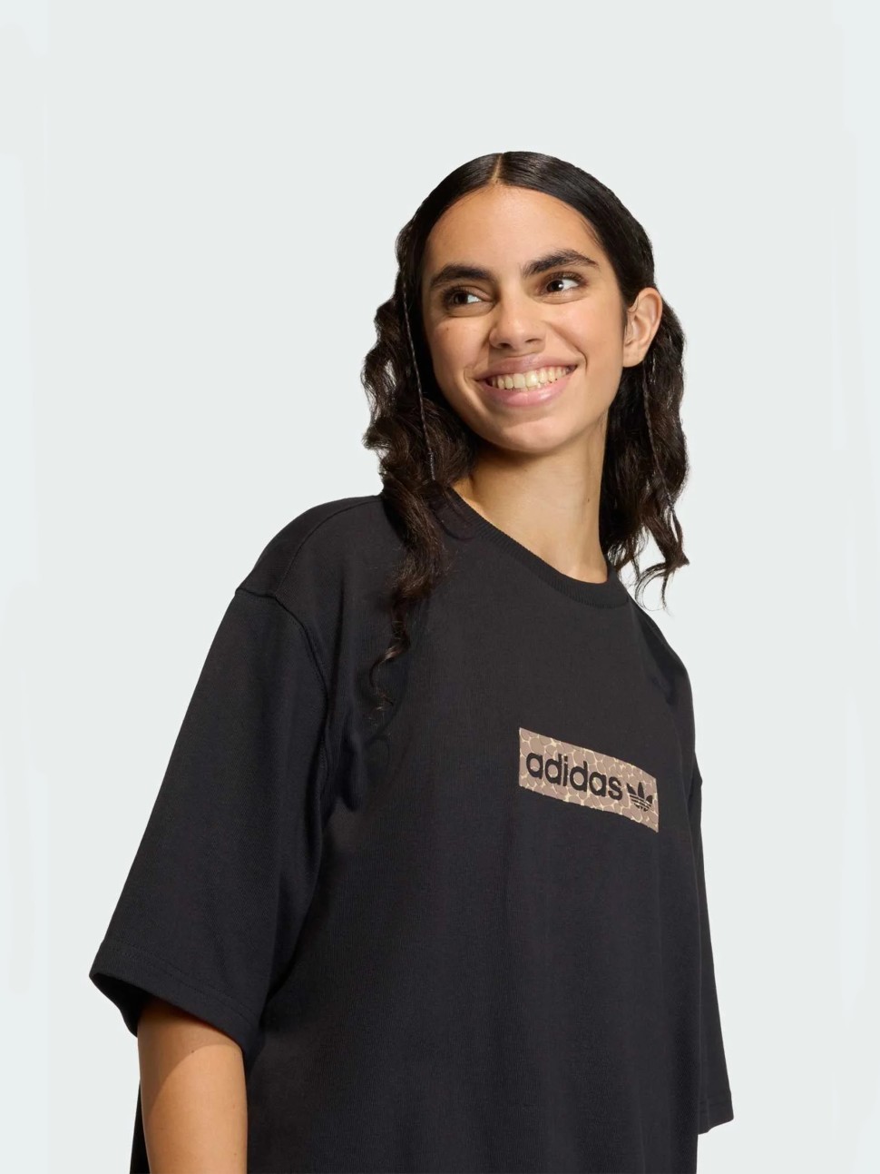 Футболка жіноча Adidas AOP SS T-SHIRT чорна KD2822 — фото 4