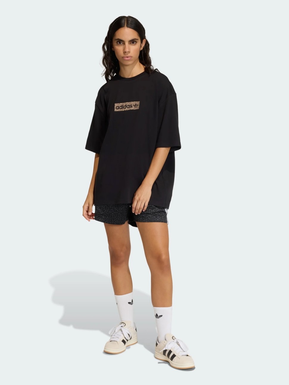 Футболка жіноча Adidas AOP SS T-SHIRT чорна KD2822 — фото 5