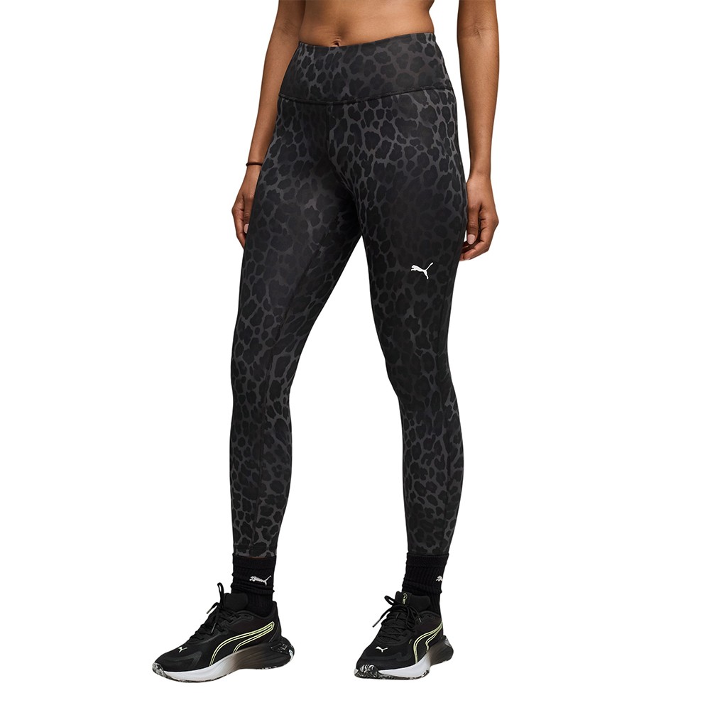 Леггинсы женские Puma W TAD Essential Spotted Haze Tight - HW 7/8 черные 52851501