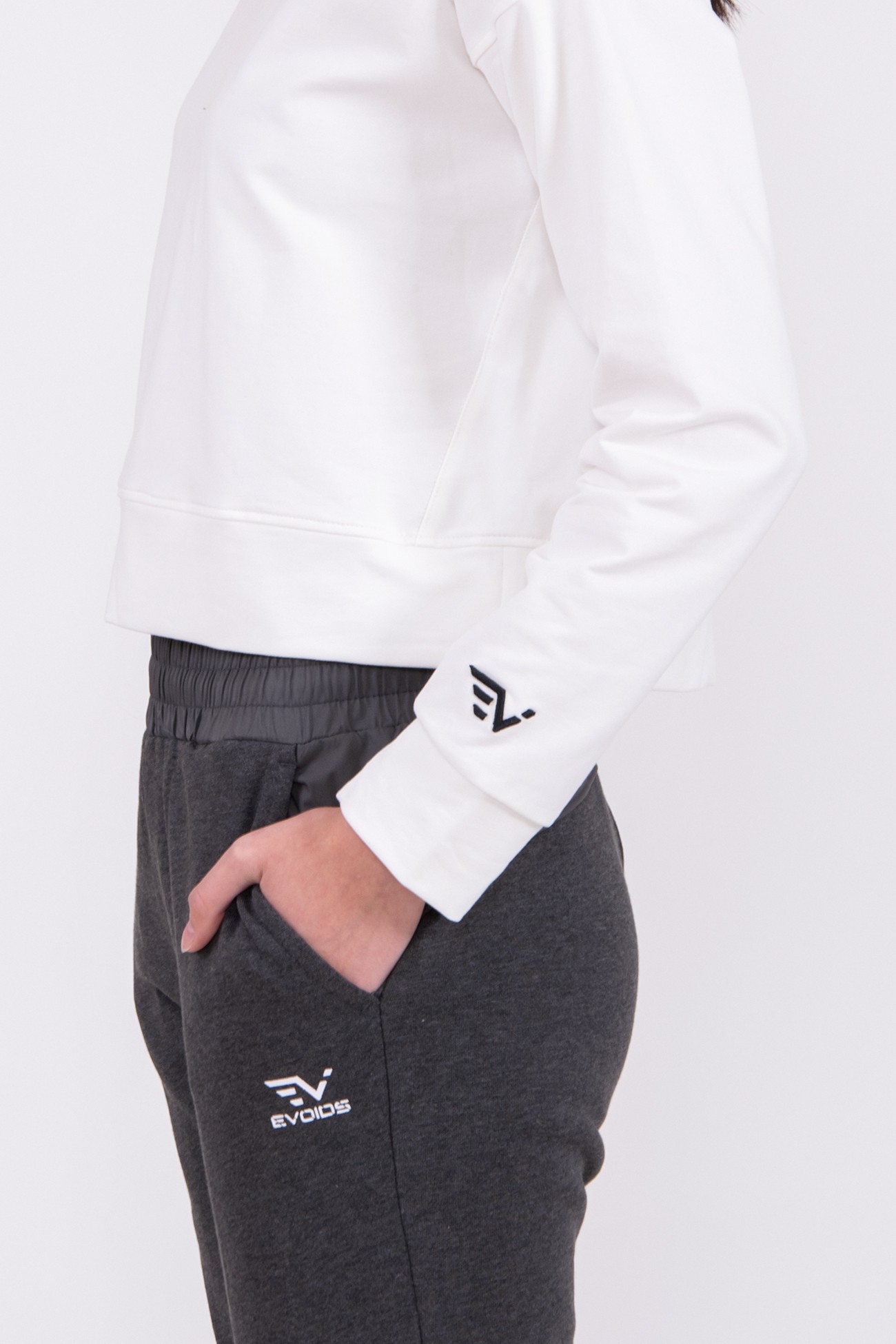 Толстовка женская Evoids Bianca белая 552164-100 изображение 3