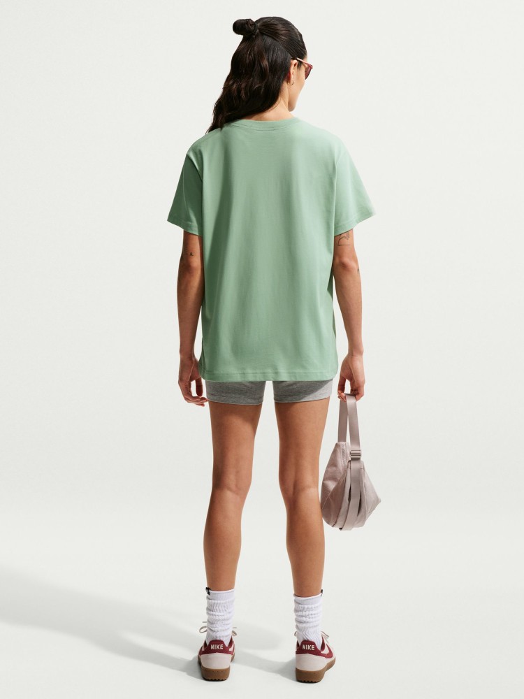 Футболка женская Nike W NSW CLASSIC SS TEE зеленая IH7601-006 изображение 3