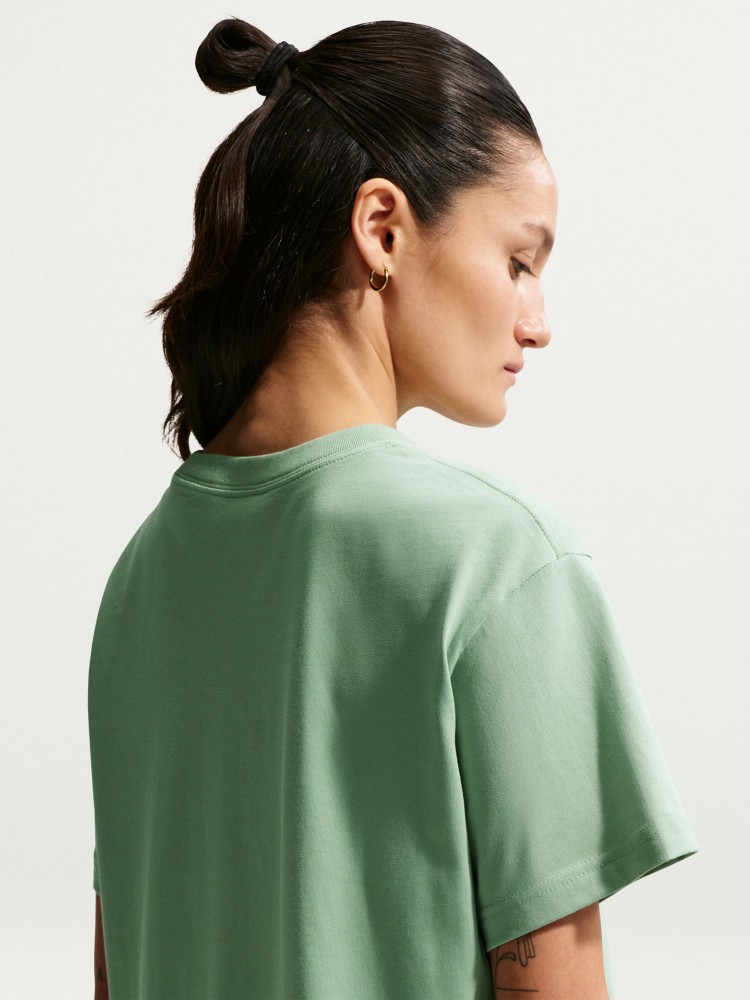 Футболка женская Nike W NSW CLASSIC SS TEE зеленая IH7601-006 изображение 5
