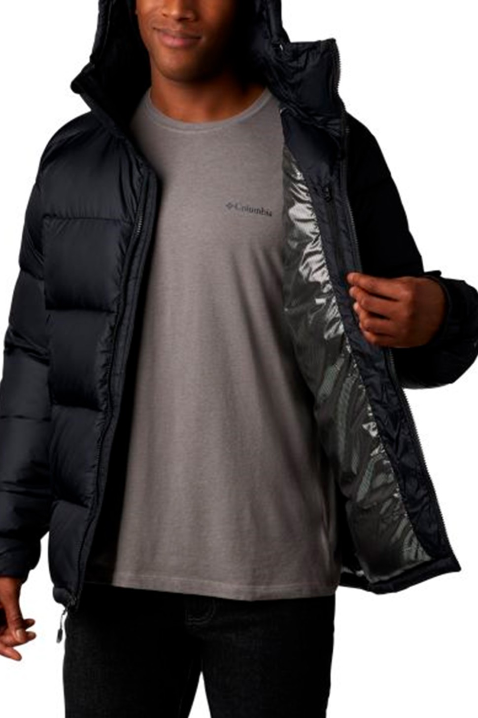 Куртка чоловіча Columbia PIKE LAKE™ HOODED JACKET чорна 1738032-012 — фото 6