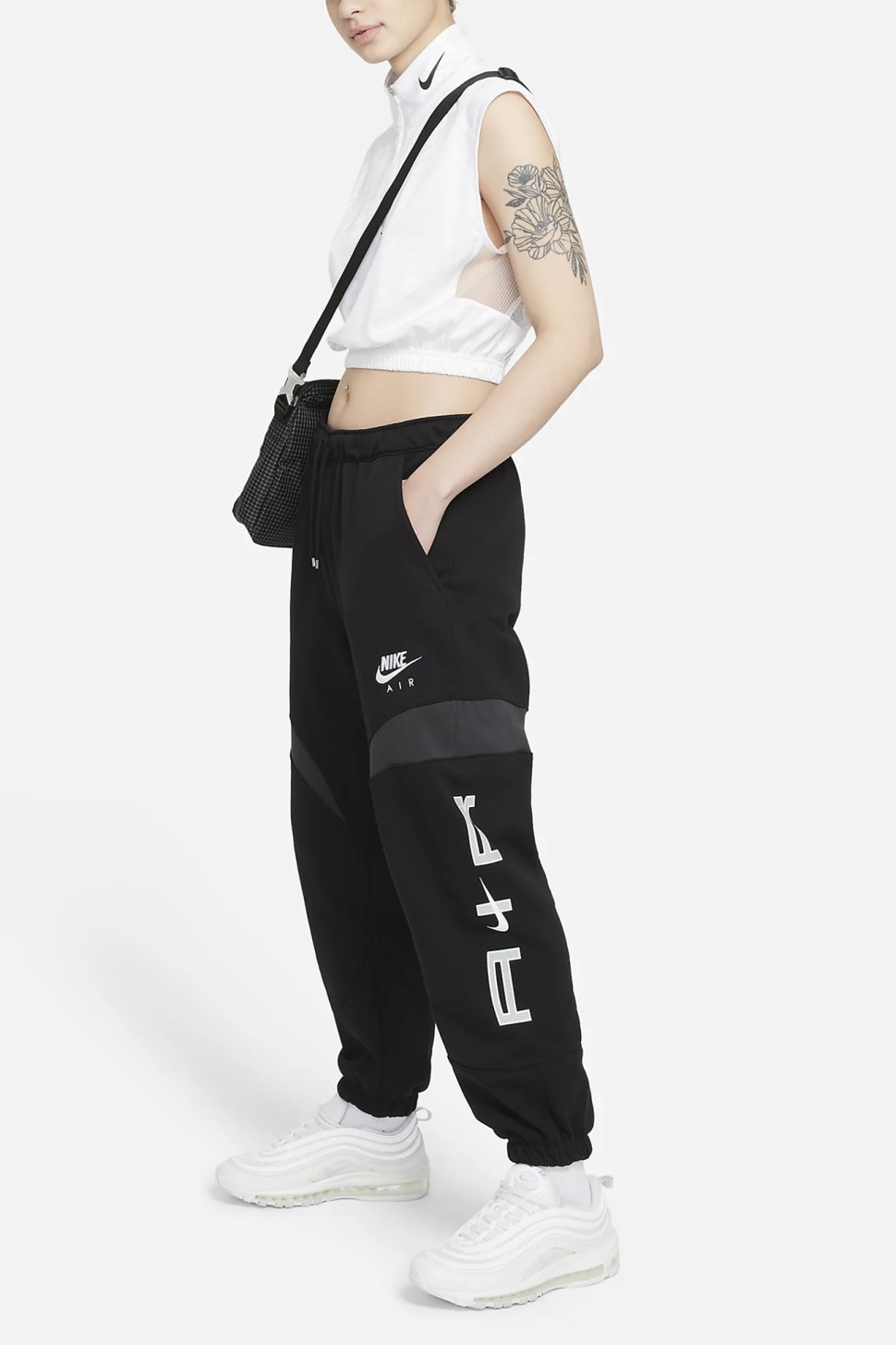 Штани жіночі Nike Air Women's Joggers чорні DD5419-010  — фото 6