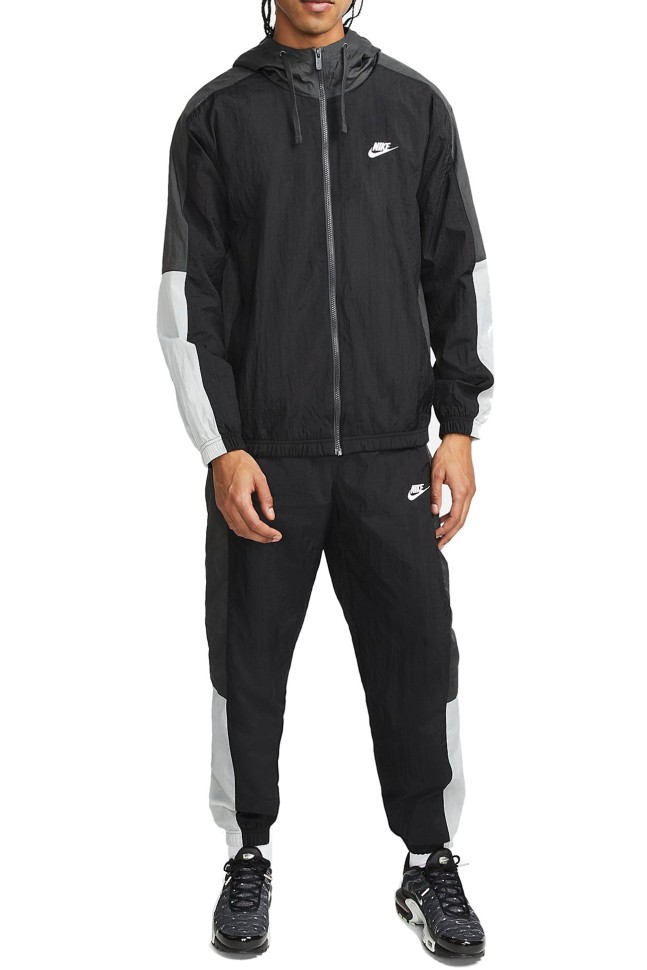 Костюм чоловічий Nike M Nsw Spe Wvn Hd Trk Suit чорний DM6841-010  изображение 2