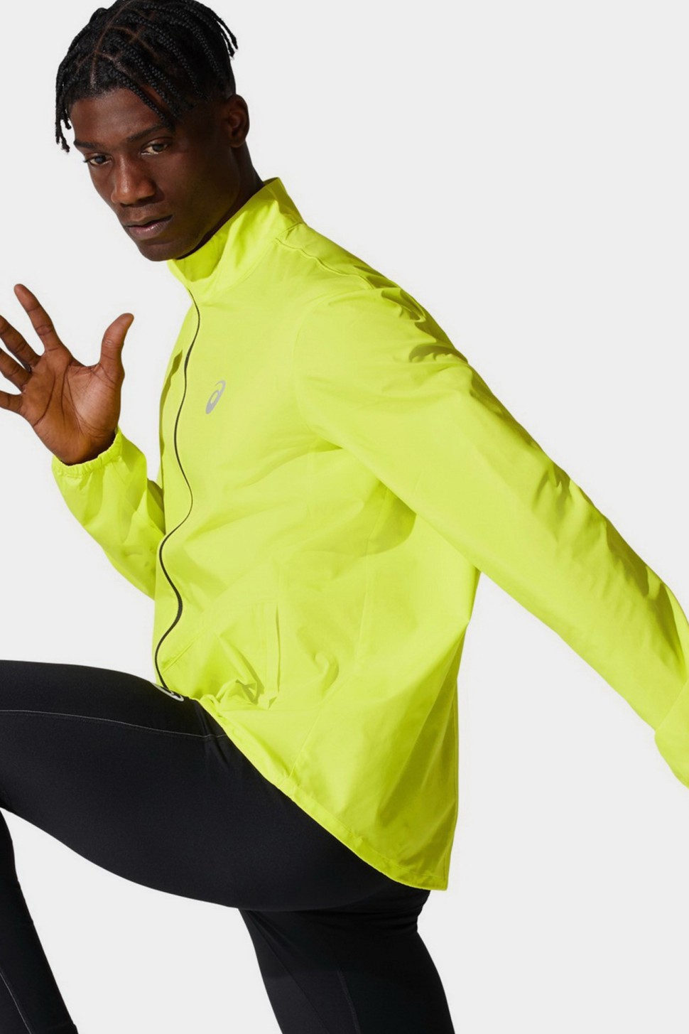 Вітрівка чоловіча Asics CORE JACKET жовта 2011C344-750 — фото 2