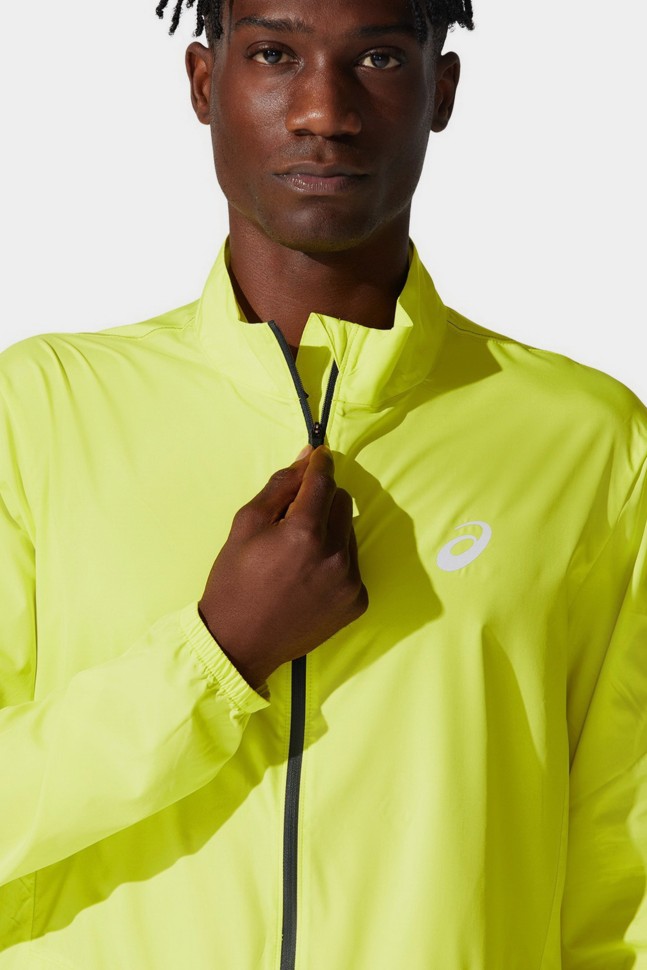Ветровка мужская Asics CORE JACKET желтая 2011C344-750 изображение 4