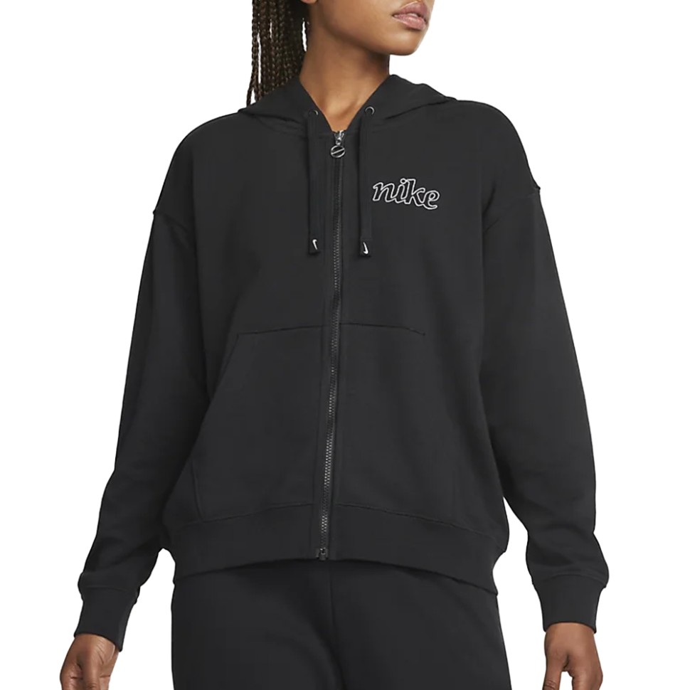 Толстовка жіноча Nike W NK DF GT FT GX HD FZ HOODIE чорна DQ5536-010 — фото 1