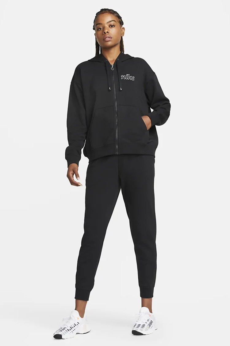 Толстовка женская Nike W NK DF GT FT GX HD FZ HOODIE черная DQ5536-010 изображение 2