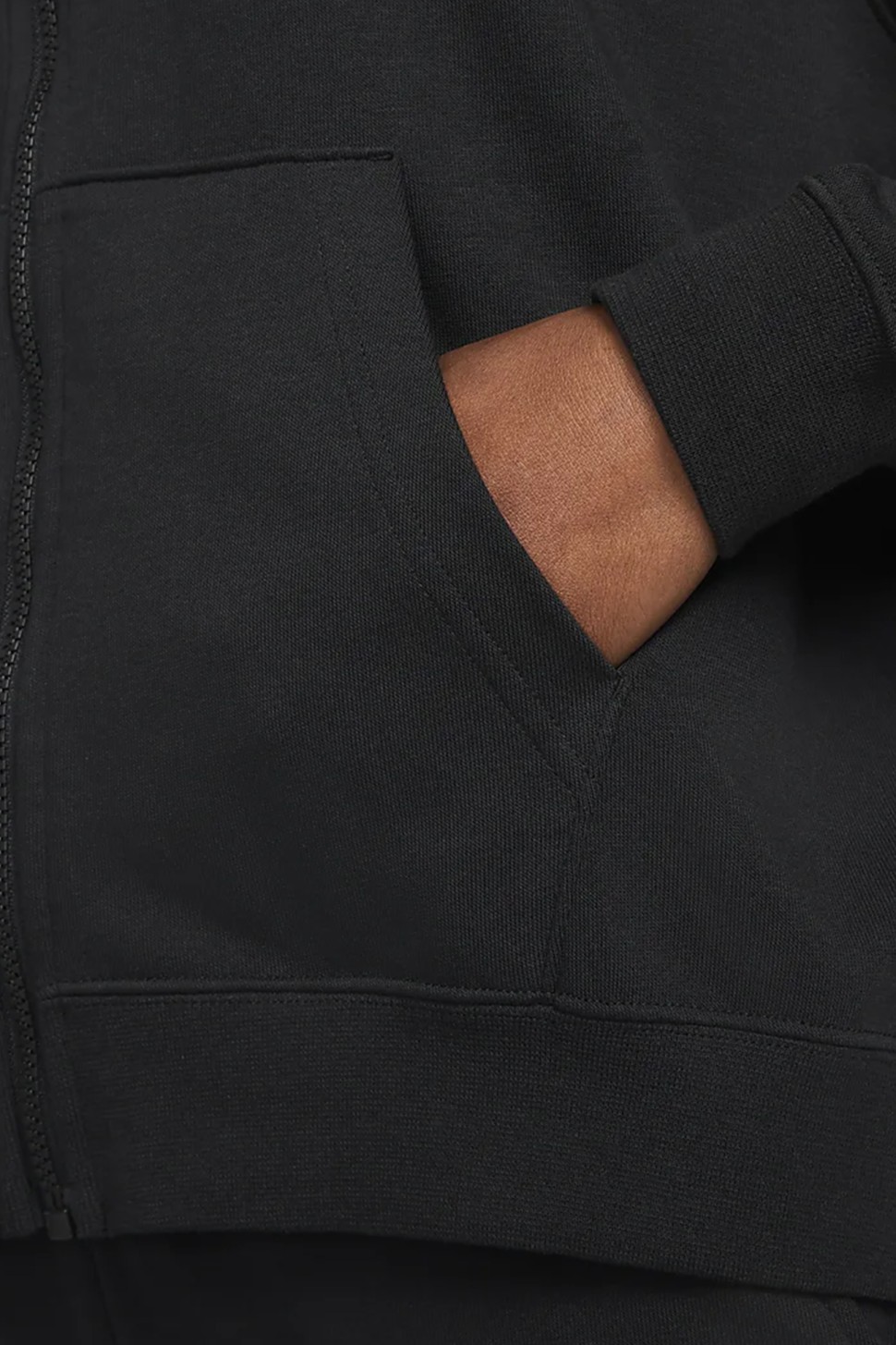 Толстовка жіноча Nike W NK DF GT FT GX HD FZ HOODIE чорна DQ5536-010 — фото 5