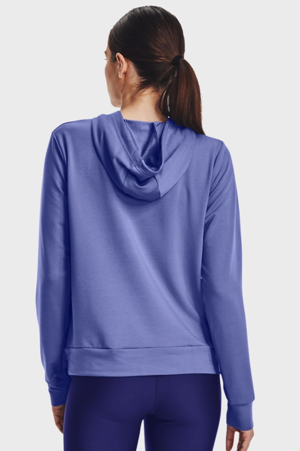 Толстовка жіноча Under Armour Rival Terry Hoodie блакитна 1369855-495 — фото 4