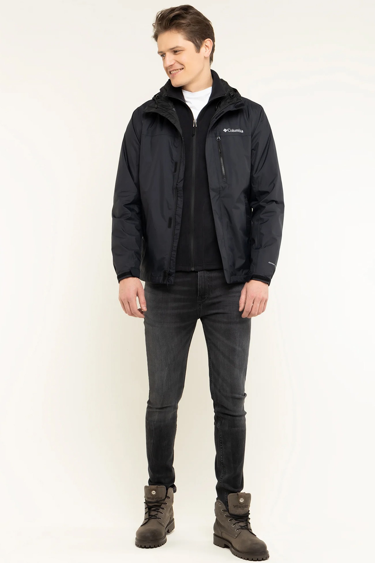 Ветровка мужская Columbia Pouring Adventure II черная 1760061-010 изображение 3