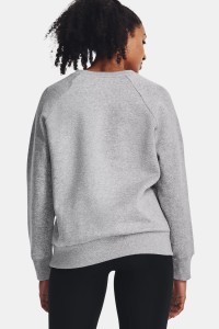 Толстовка жіноча Under Armour UA Rival Fleece Crew сіра 1379508-012 изображение 3