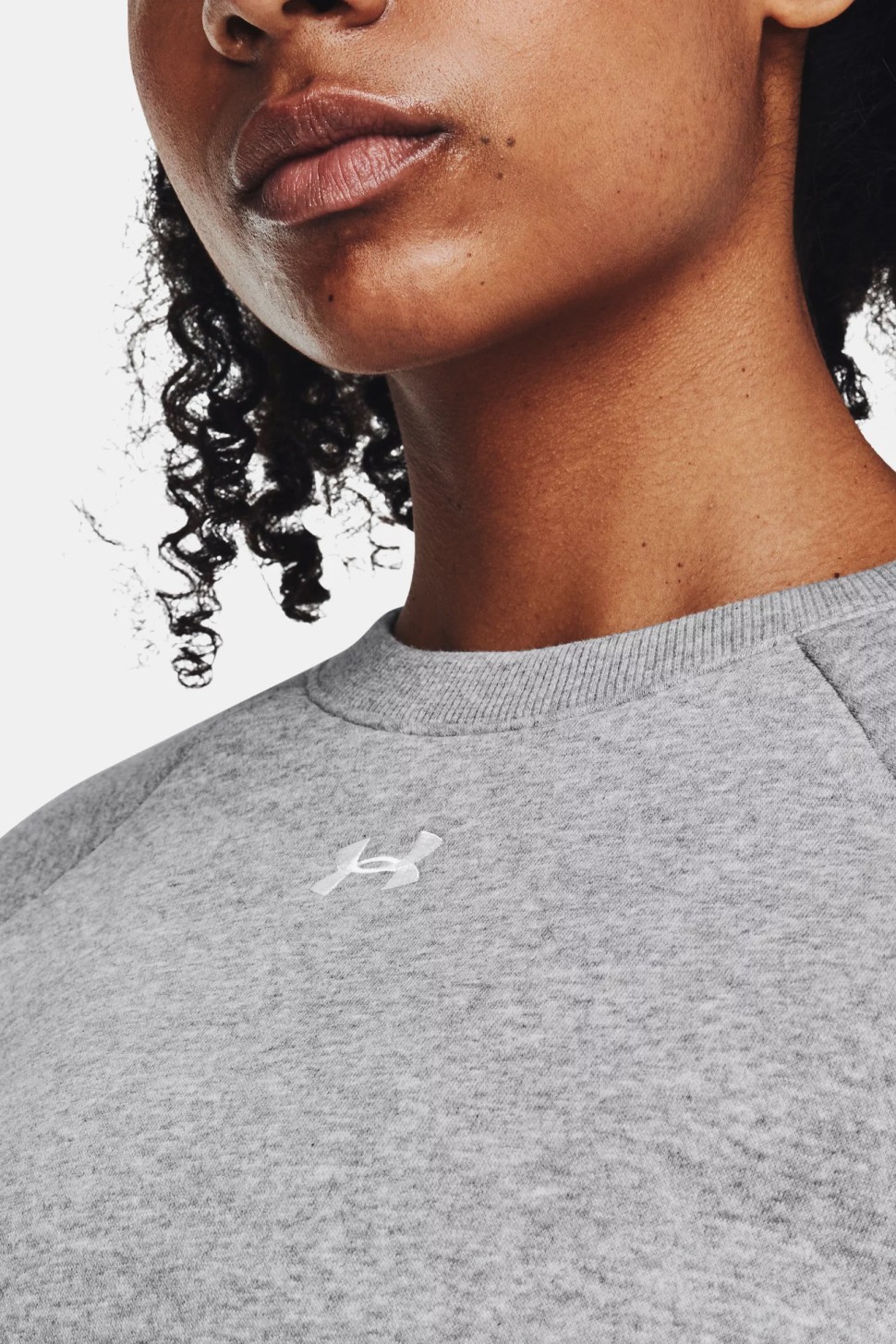 Толстовка жіноча Under Armour UA Rival Fleece Crew сіра 1379508-012 — фото 5