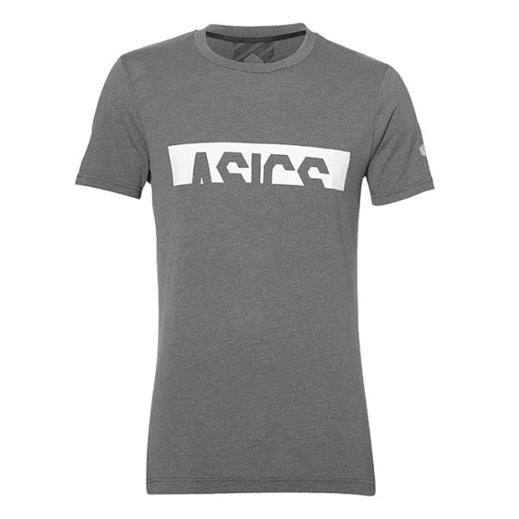 Футболка мужская Asics Graphic SS Top серая 153357-0903 изображение 1