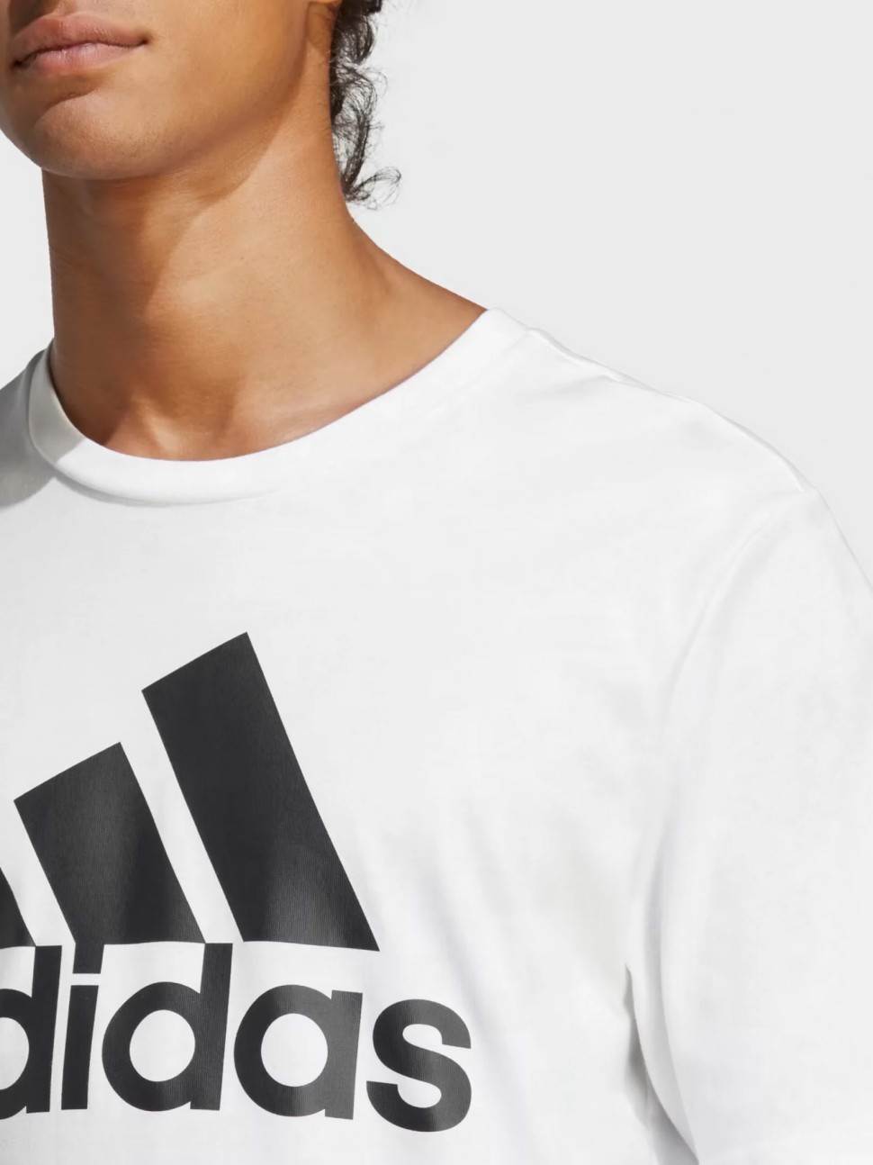 Футболка чоловіча Adidas M BL SJ T біла IC9349 — фото 4