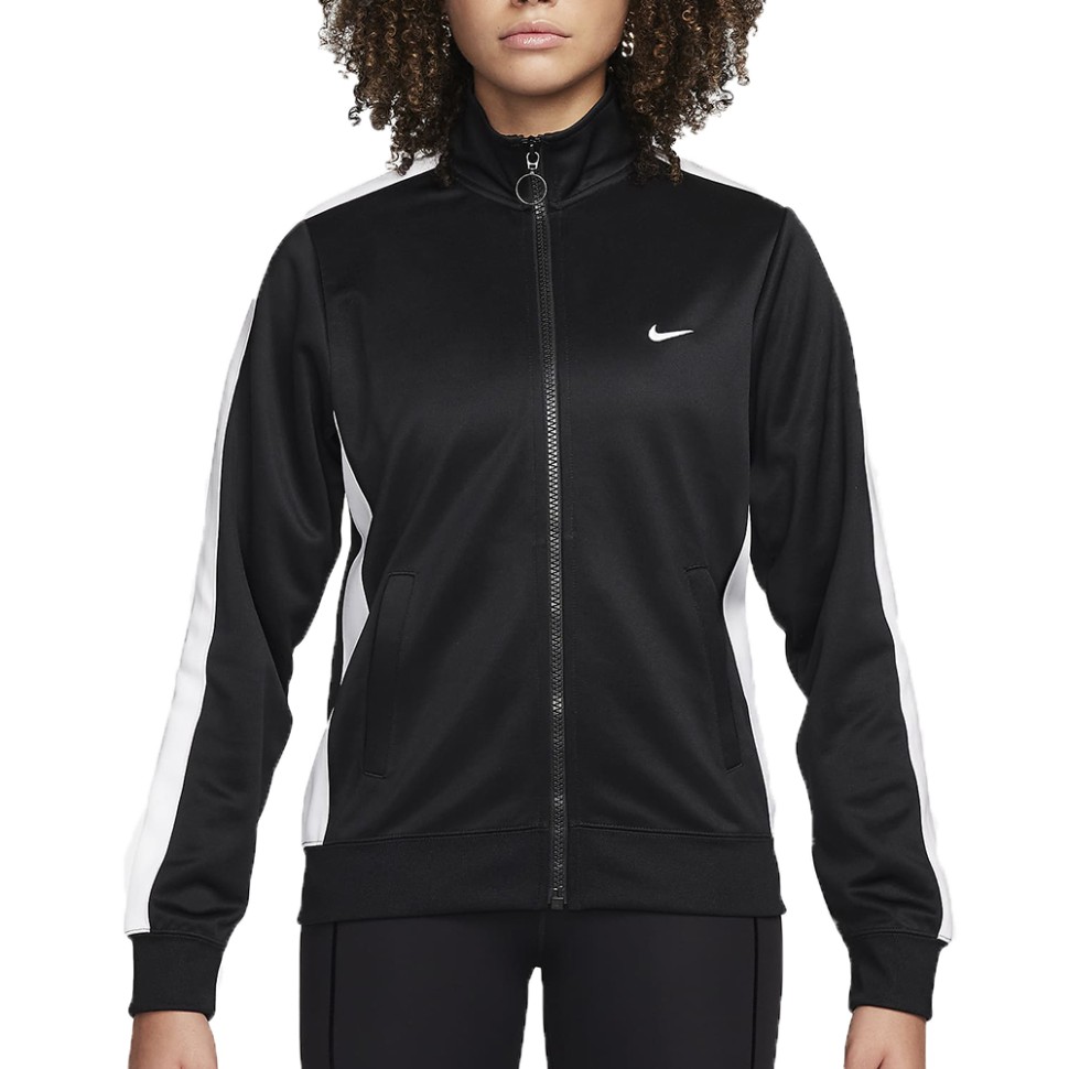 Толстовка женская Nike W NSW PK JKT SW черная FZ7280-010 изображение 1
