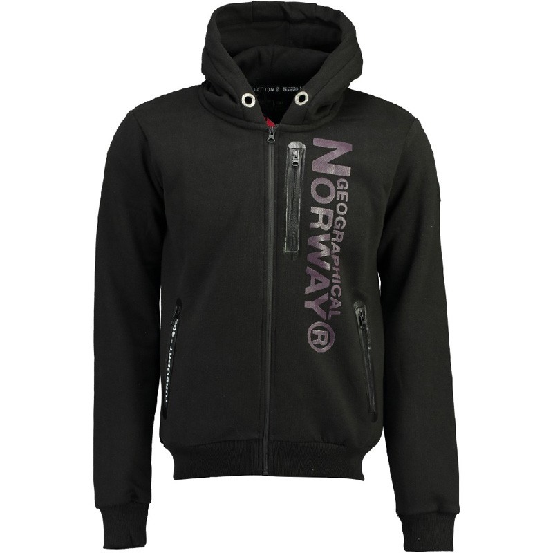 Толстовка мужская Geographical Norway черная SQ401H-010 изображение 1