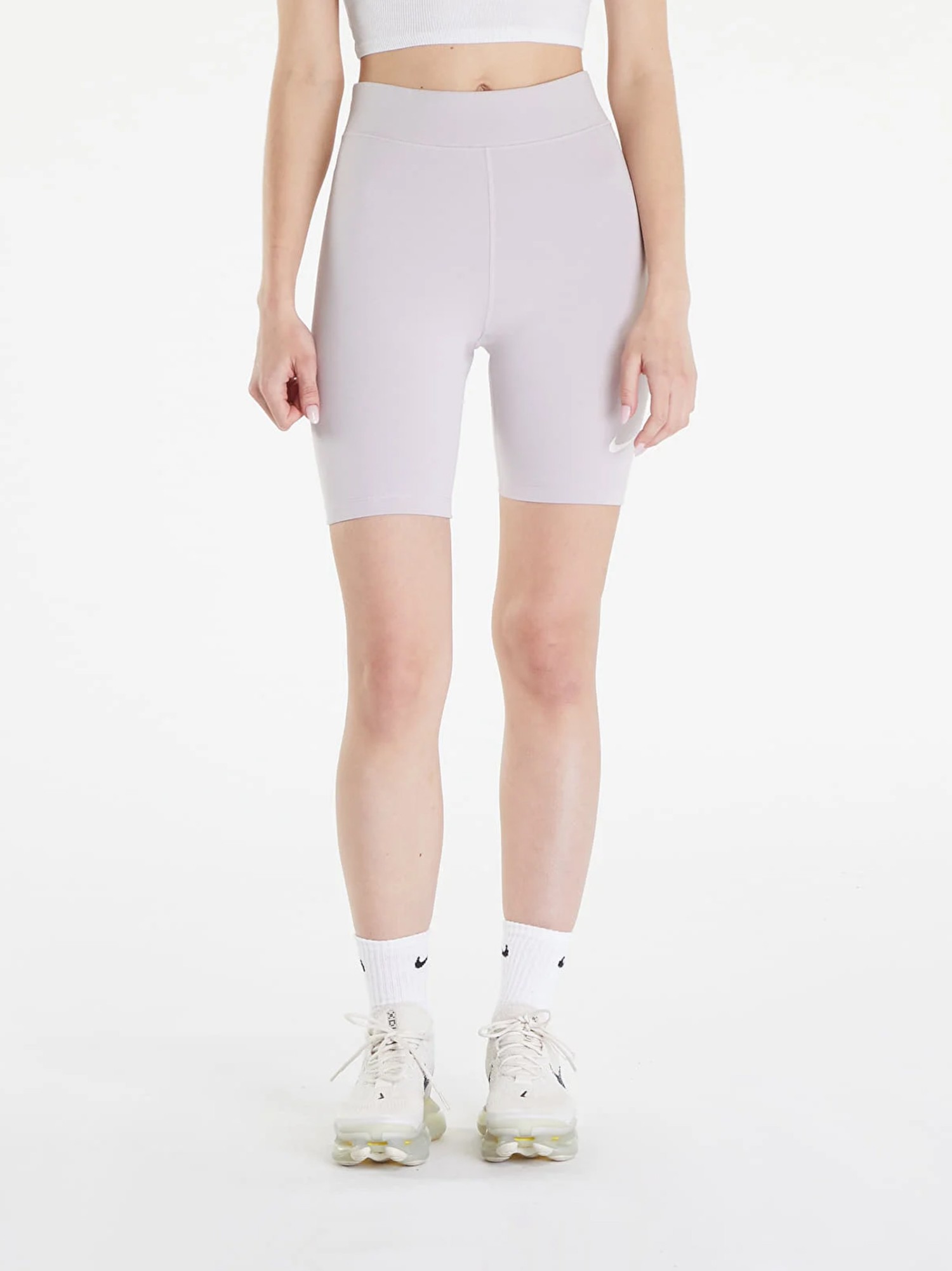 Шорты женские Nike W NSW NK CLSC HR 8IN SHORT бежевые DV7797-019 изображение 2