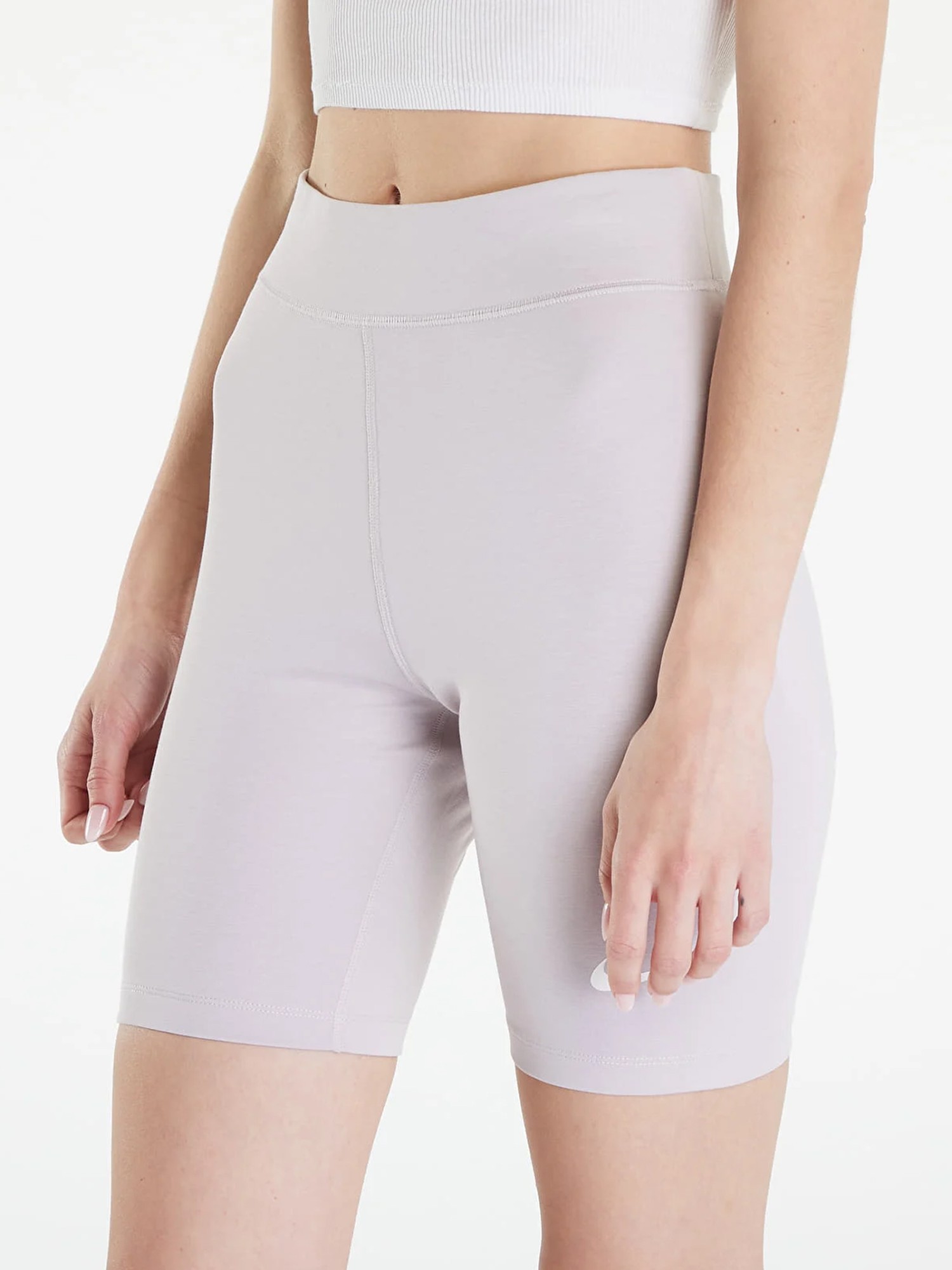 Шорты женские Nike W NSW NK CLSC HR 8IN SHORT бежевые DV7797-019 изображение 4