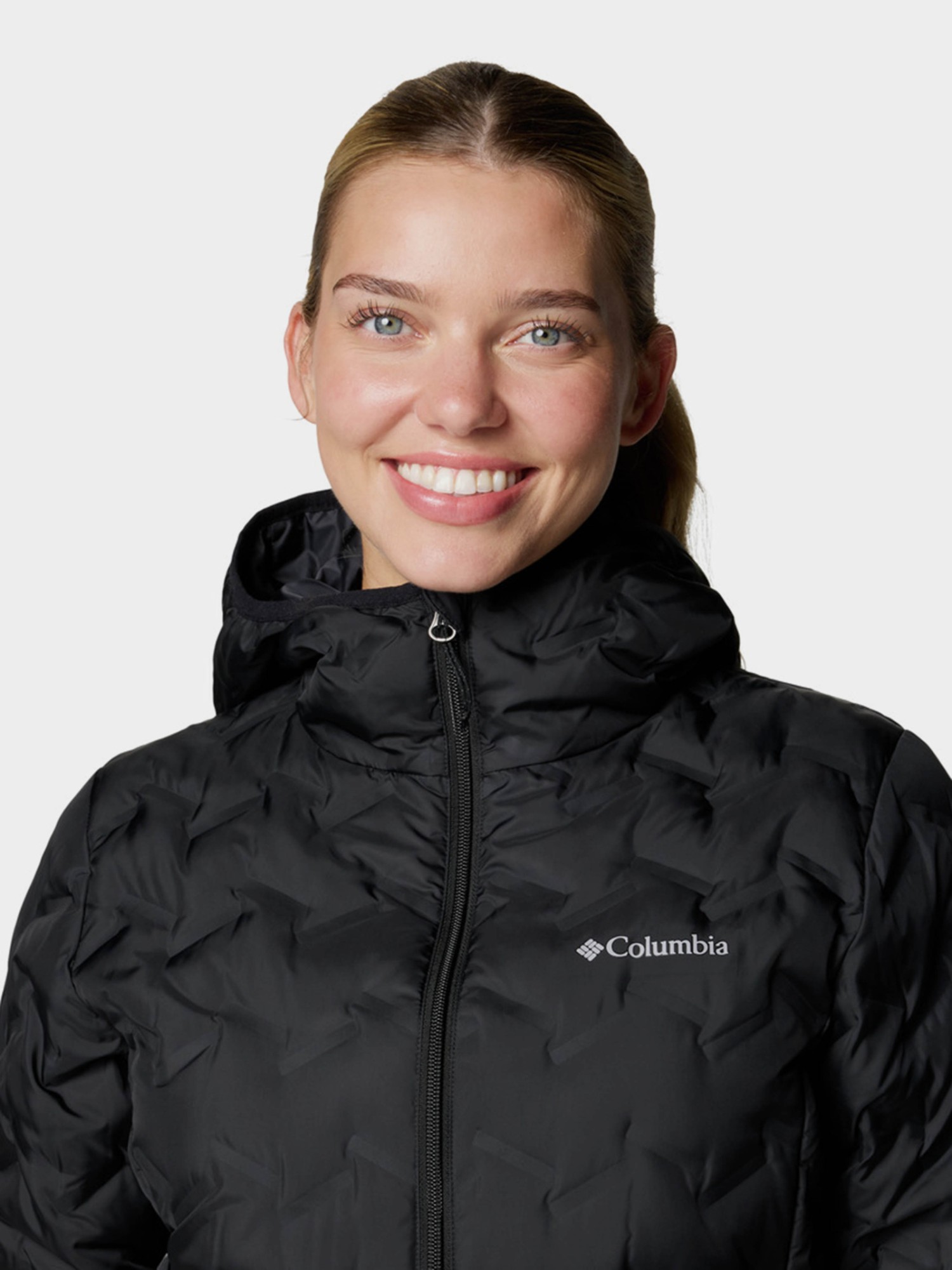 Куртка жіноча Columbia Delta Ridge™ II Down Hooded Jacket чорна 2088251-010 изображение 5