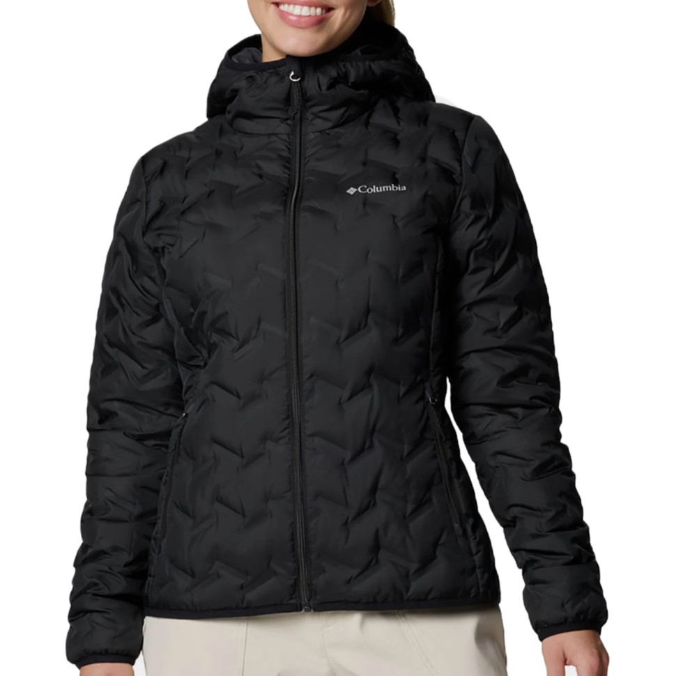 Куртка жіноча Columbia Delta Ridge™ II Down Hooded Jacket чорна 2088251-010 — фото 1