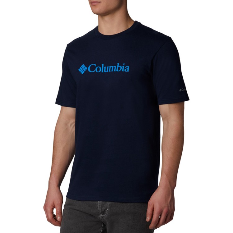 Футболка мужская Columbia CSC Basic Logo синяя 1680051-466
