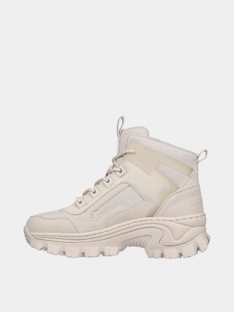 Ботинки женские Skechers Hi-Ryze - I Want Tread бежевые 177242 OFWT изображение 2