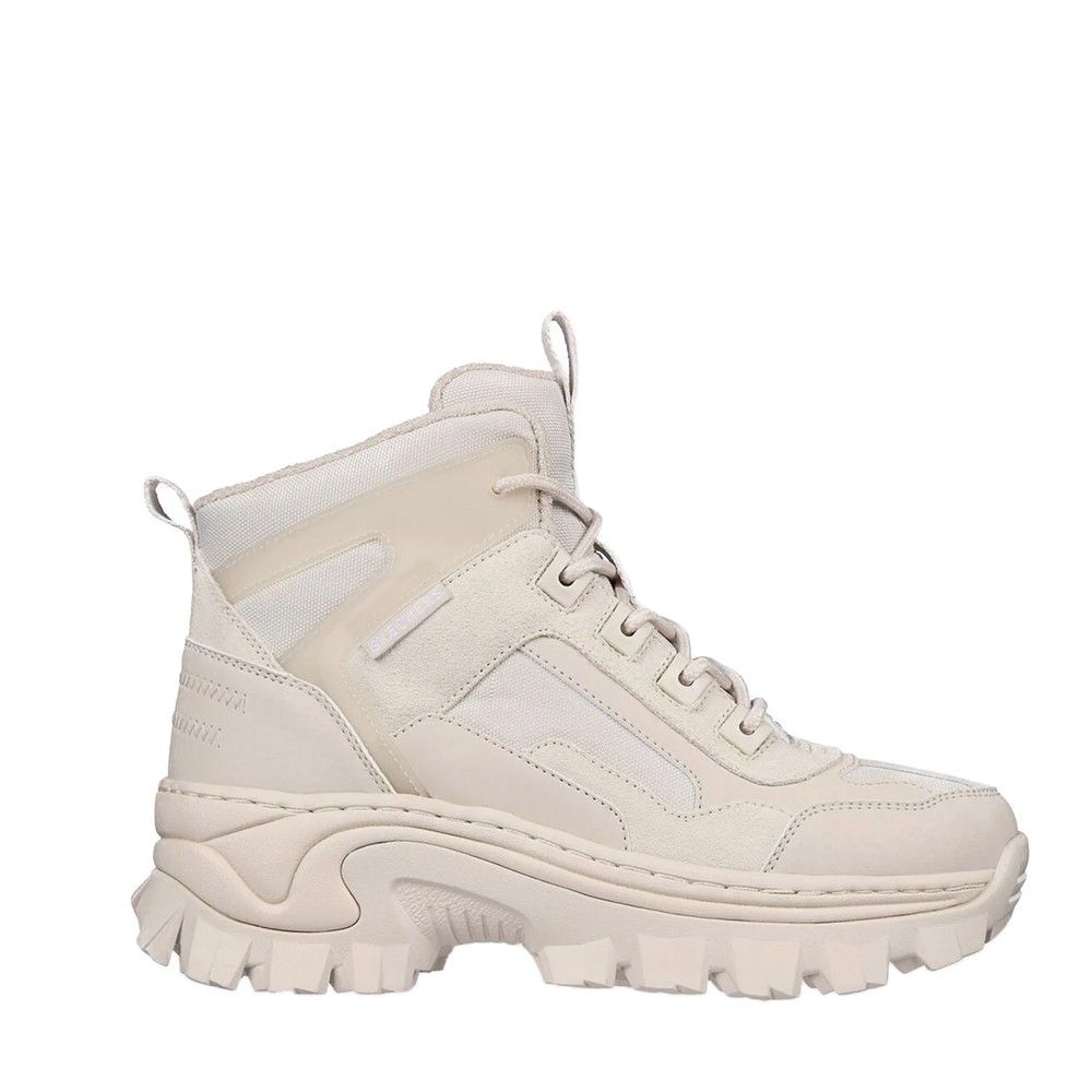 Ботинки женские Skechers Hi-Ryze - I Want Tread бежевые 177242 OFWT