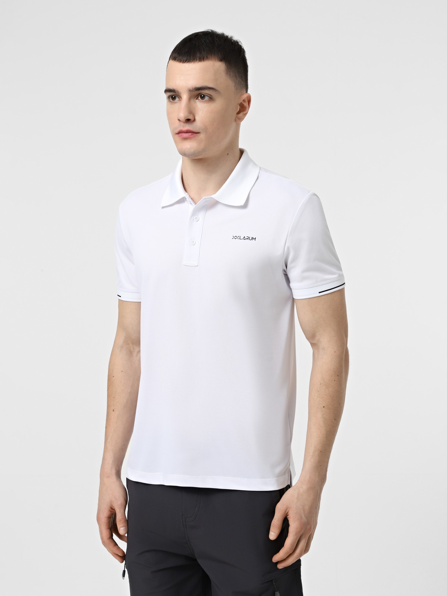Поло мужское Larum Quillon белое 102512-100 изображение 2