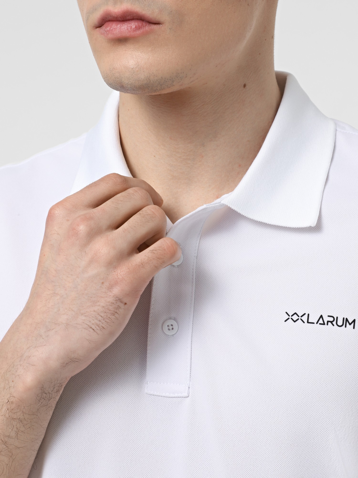 Поло мужское Larum Quillon белое 102512-100 изображение 4