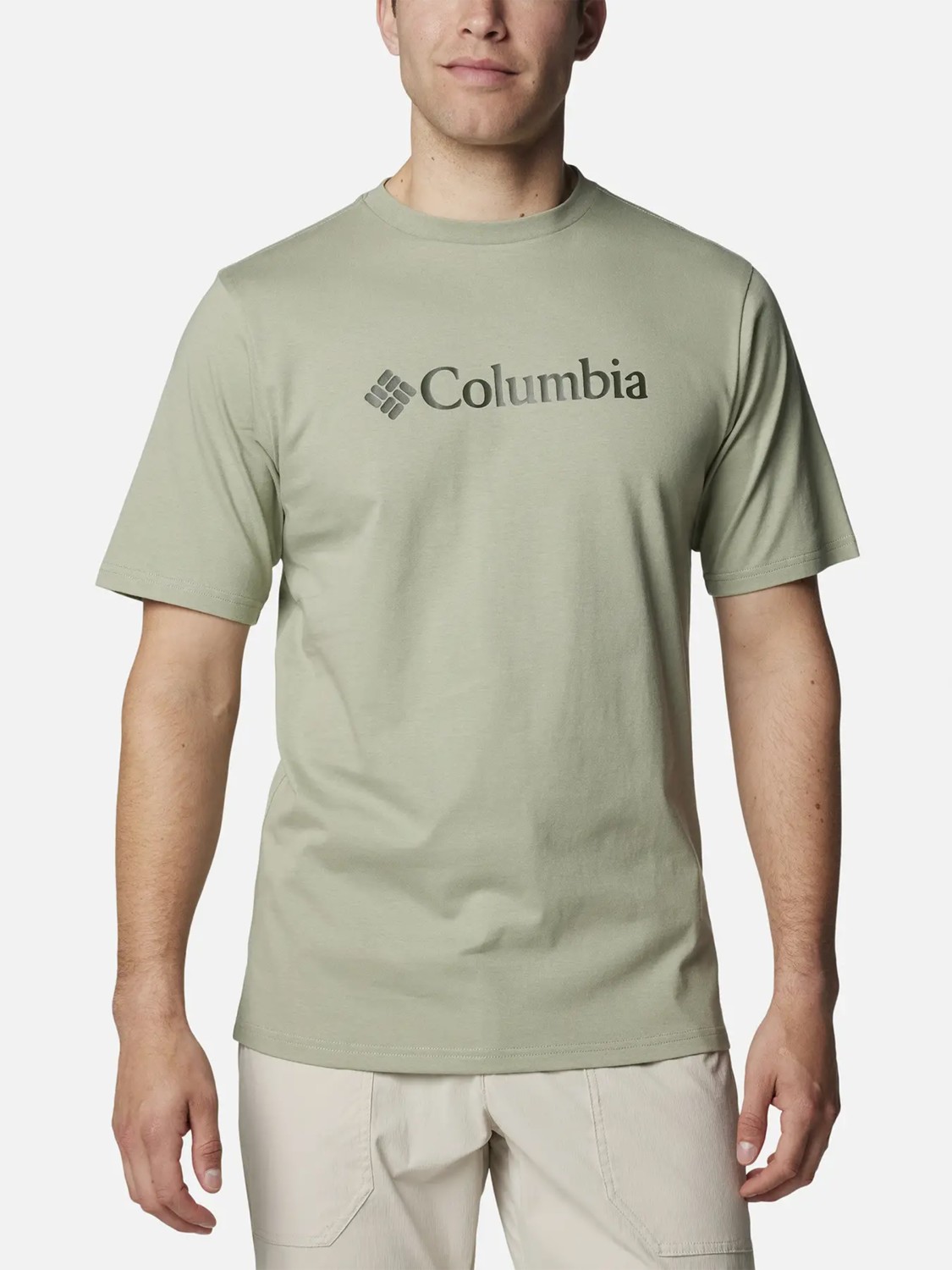Футболка чоловiча Columbia CSC Basic Logo™ Short Sleeve хакі 1680051-354 изображение 2