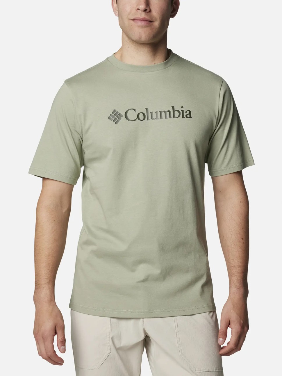 Футболка чоловiча Columbia CSC Basic Logo™ Short Sleeve хакі 1680051-354 — фото 2