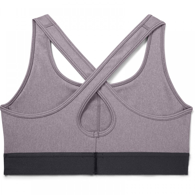 Бра Under Armour Armour Mid Crossback Heather Bra фиолетовое 1310459-586 изображение 2