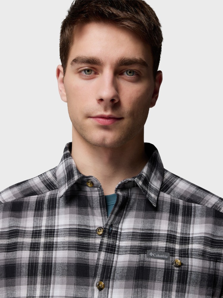 Рубашка мужская Columbia Cornell Woods™ Flannel Long Sleeve Shirt серая 1617951-009 изображение 6