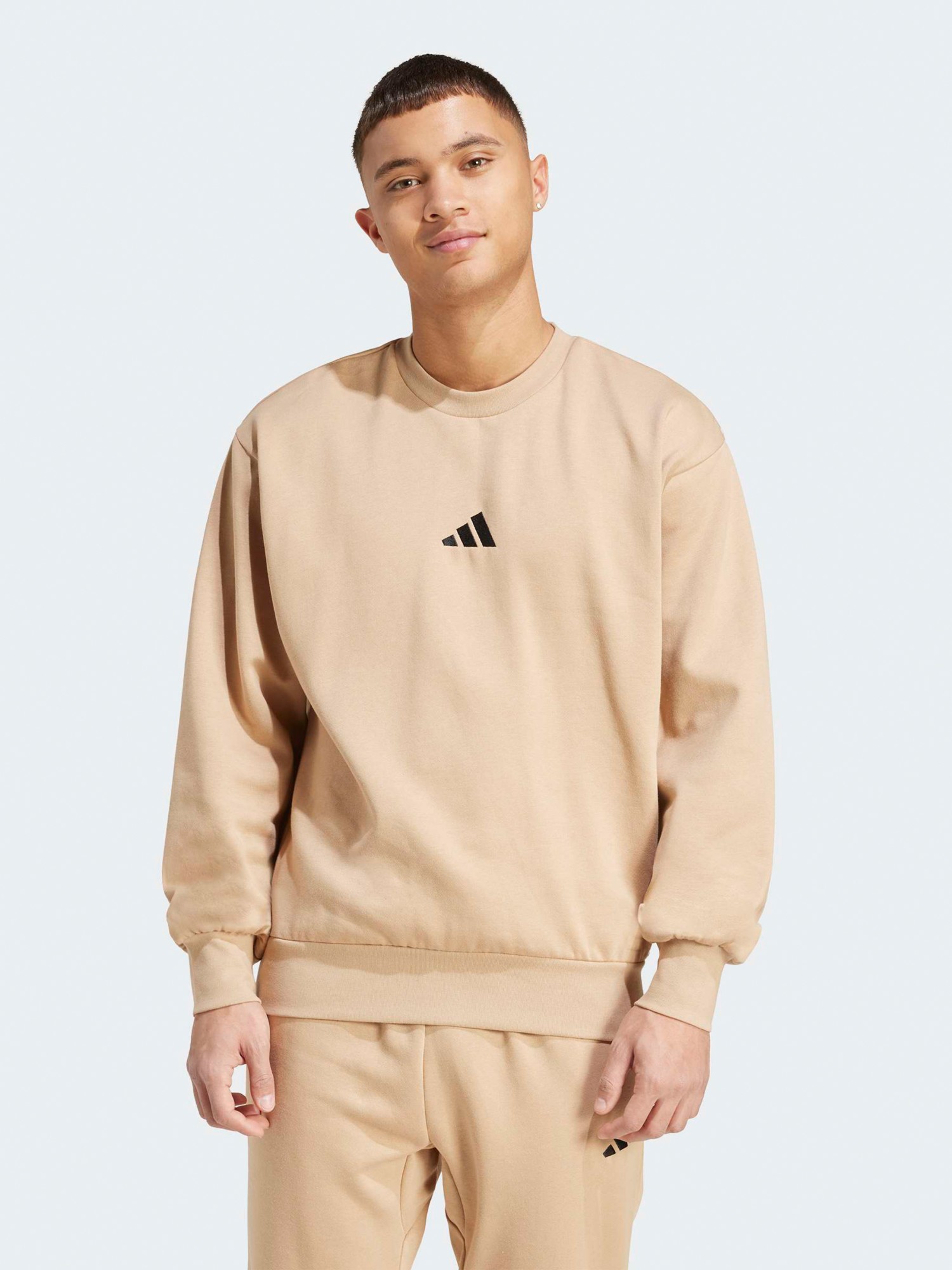 Толстовка мужская Adidas M FEELCOZY SWT мокко JX5664 изображение 2