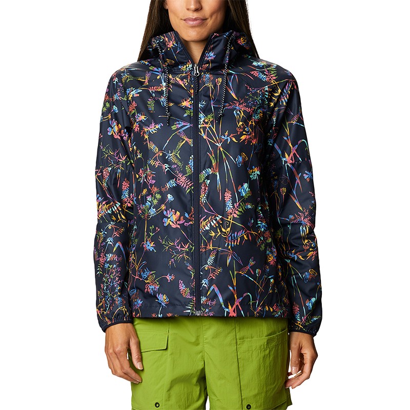 Вітрівка жіноча Columbia Side Hill ™ Printed Windbreaker темно-синя 1886861-472 — фото 1