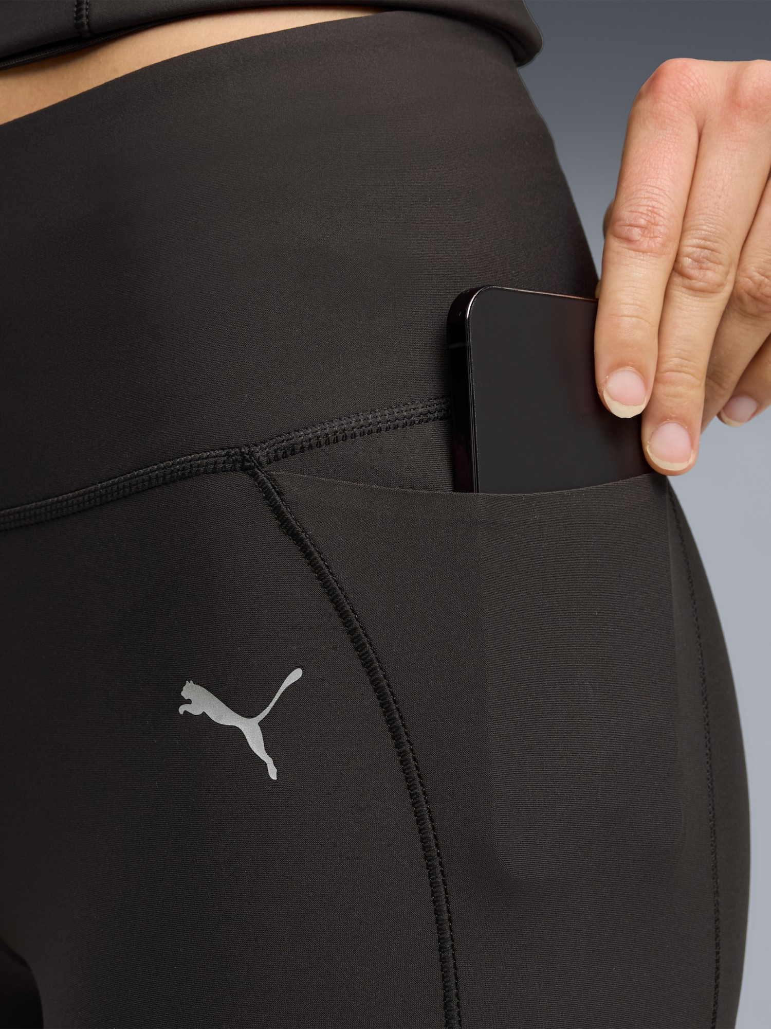 Леггинсы женские Puma W RUN LEGEND 7/8th Tight черные 52858101 изображение 4