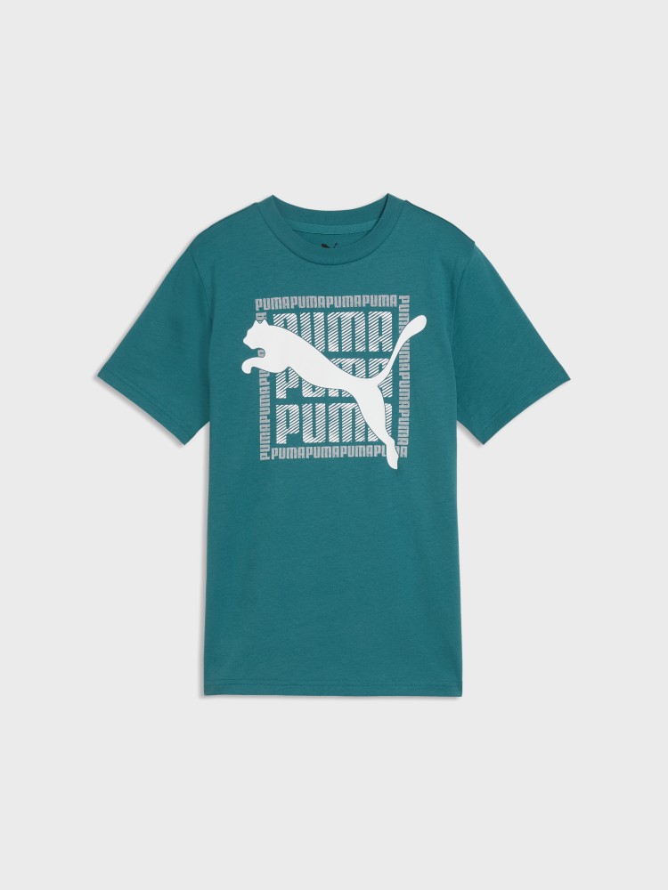 Футболка дитяча Puma GRAPHIC Cat Tee B зелена 69211641 изображение 2